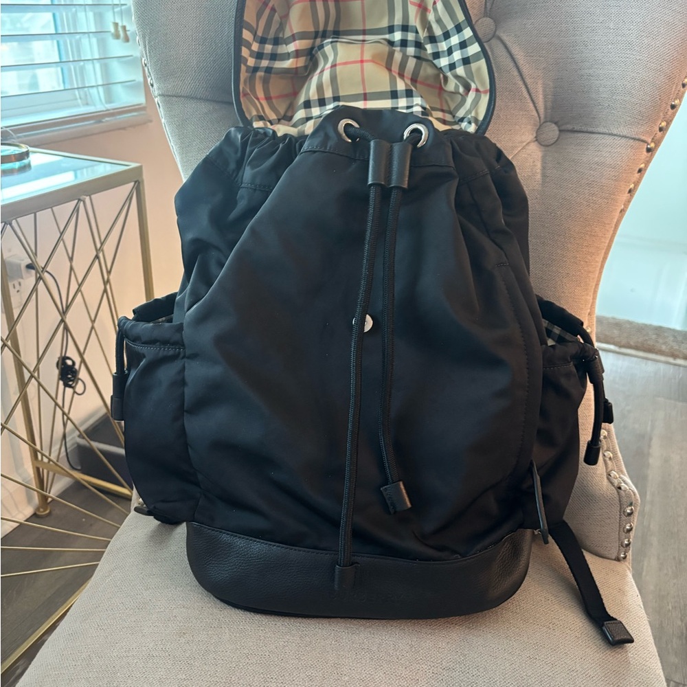 Black nova burberry back pack
